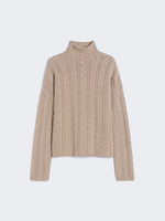 Wool And Cashmere Polo-Neck Sweater for Women - Beige - Max Mara UAE
