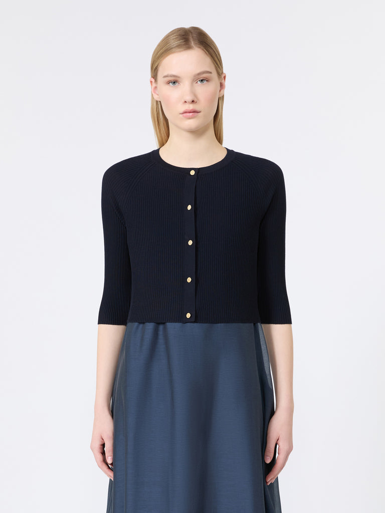 max mara woollen yarn cropped cardigan