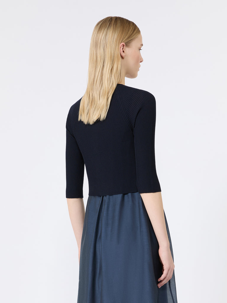max mara woollen yarn cropped cardigan
