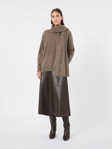 max mara yak yarn sweater with scarf detail for women