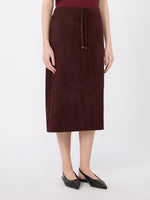 max mara suede midi skirt for women