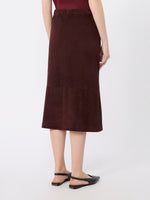 max mara suede midi skirt for women