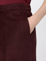 max mara suede midi skirt for women