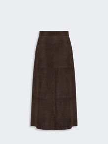 max mara flared suede skirt for women