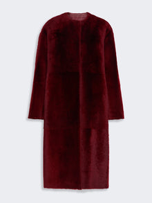 max mara sheepskin midi coat for women