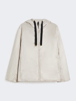 Padded water-repellent canvas hooded jacket