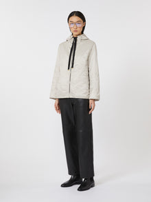 max mara padded water-repellent canvas hooded jacket for women