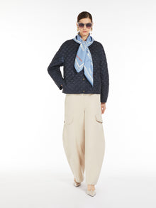 Padded Jacket In Water-Repellent Canvas for Women - Midnightblue - Max Mara UAE