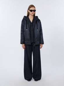 max mara padded water-repellent canvas hooded jacket for women