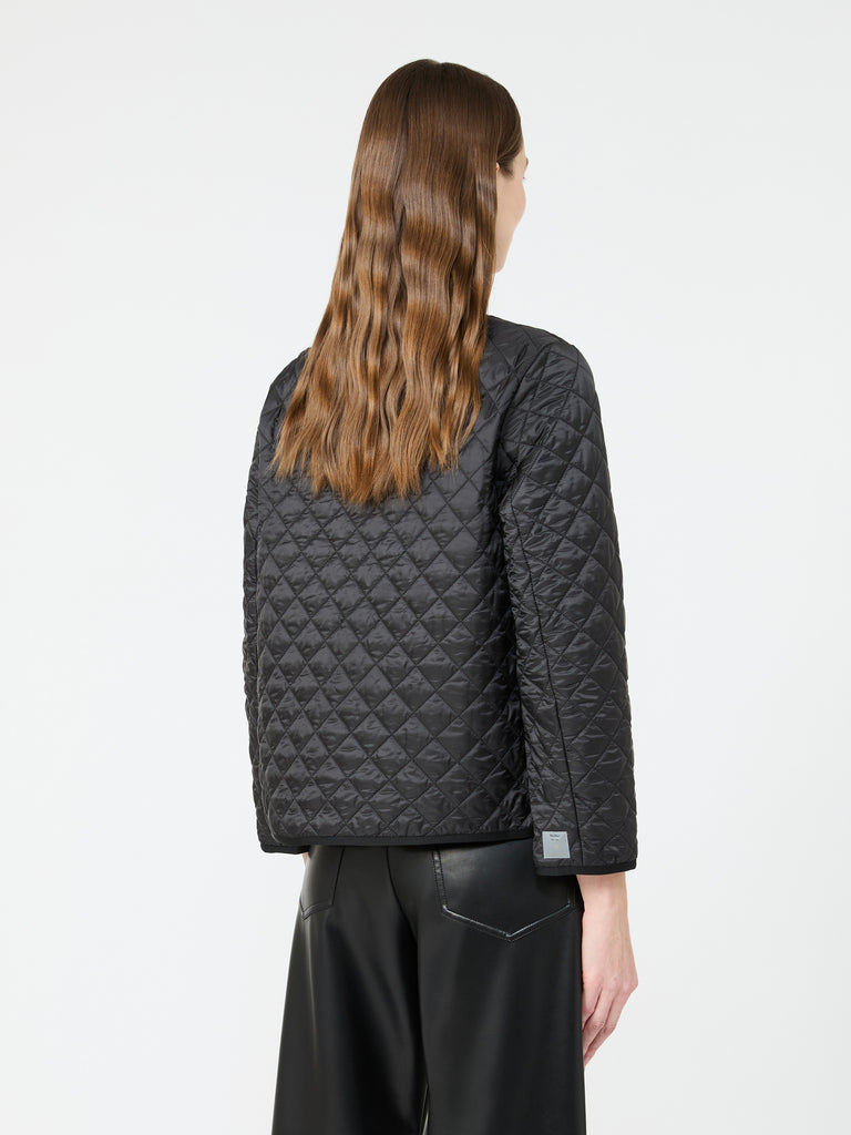 max mara padded water-repellent canvas round-neck jacket