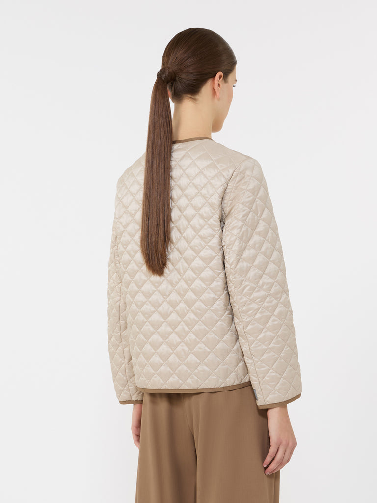 max mara padded water-repellent canvas round-neck jacket