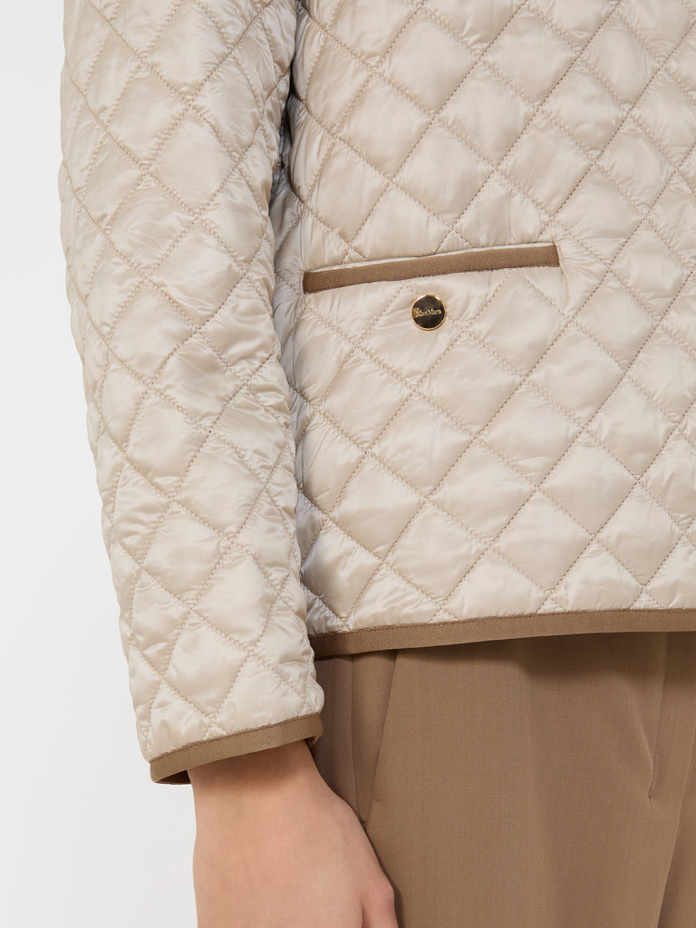 max mara padded water-repellent canvas round-neck jacket