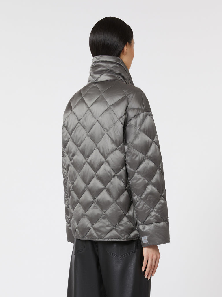 max mara short water-repellent canvas down jacket