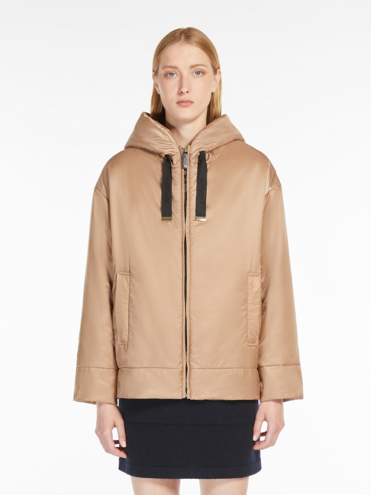 Water-repellent canvas padded sweatshirt