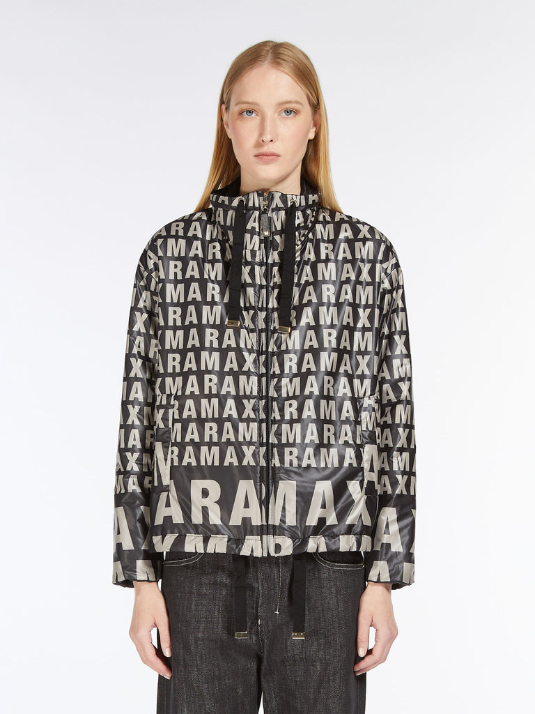 Reversible jacket in water-resistant technical canvas