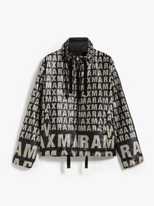 Reversible jacket in water-resistant technical canvas