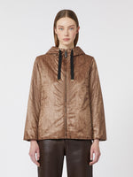 max mara logo-branded water-repellent canvas padded jacket for women
