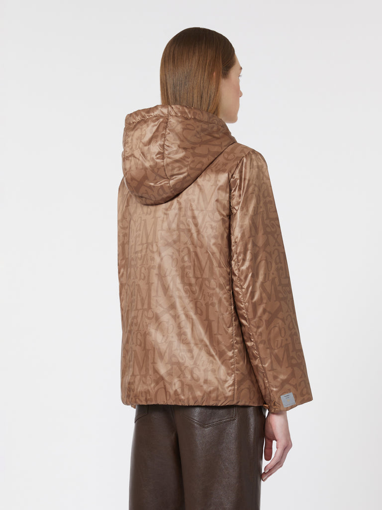 max mara logo-branded water-repellent canvas padded jacket