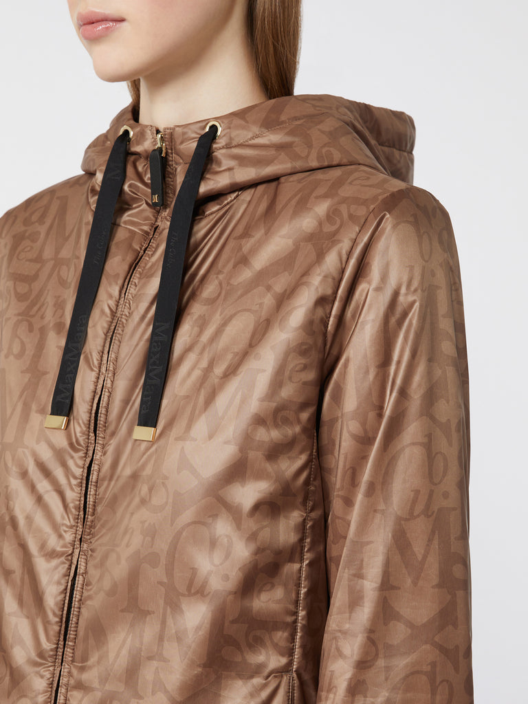 max mara logo-branded water-repellent canvas padded jacket