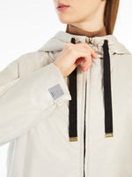 Water-Repellent Technical Canvas Travel Sweatshirt for Women - Ice - Max Mara UAE