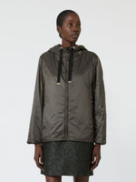 Padded Water-Repellent Hooded Jacket for Women - Kaki - Max Mara UAE