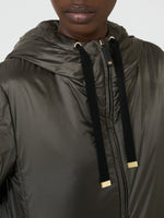 Padded Water-Repellent Hooded Jacket for Women - Kaki - Max Mara UAE