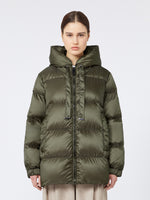 Down Jacket In Water-Repellent Canvas for Women - Kaki - Max Mara UAE