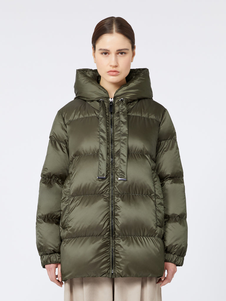 max mara down jacket in water-repellent canvas