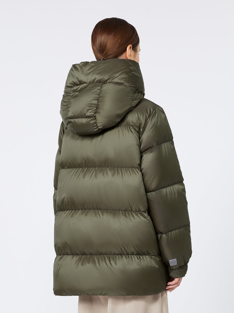 max mara down jacket in water-repellent canvas