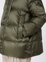 Down Jacket In Water-Repellent Canvas for Women - Kaki - Max Mara UAE