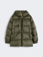 Down Jacket In Water-Repellent Canvas for Women - Kaki - Max Mara UAE