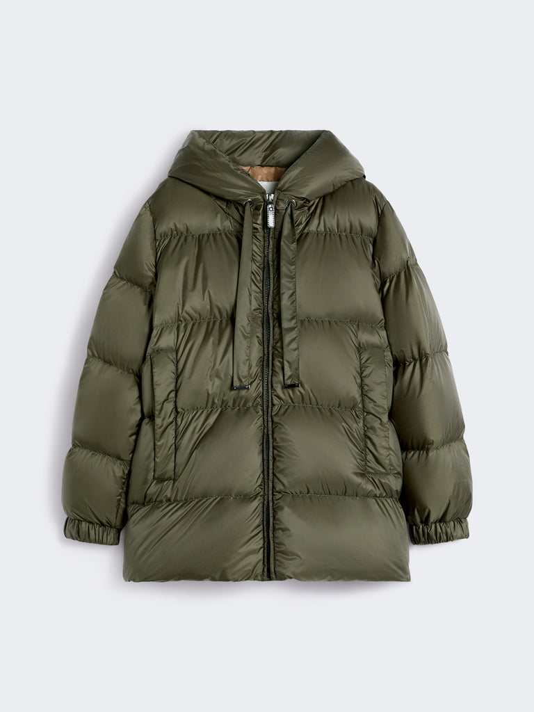 max mara down jacket in water-repellent canvas