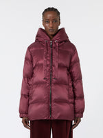 max mara roomy puffer jacket in water-repellent plain-weave fabric for women