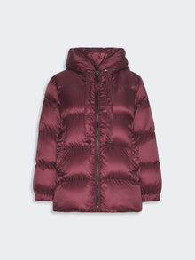 max mara roomy puffer jacket in water-repellent plain-weave fabric for women