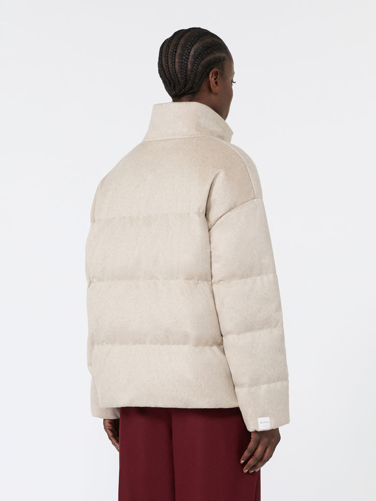 max mara short reversible cashmere puffer jacket