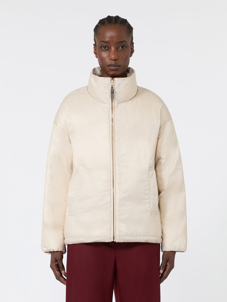 max mara short reversible cashmere puffer jacket