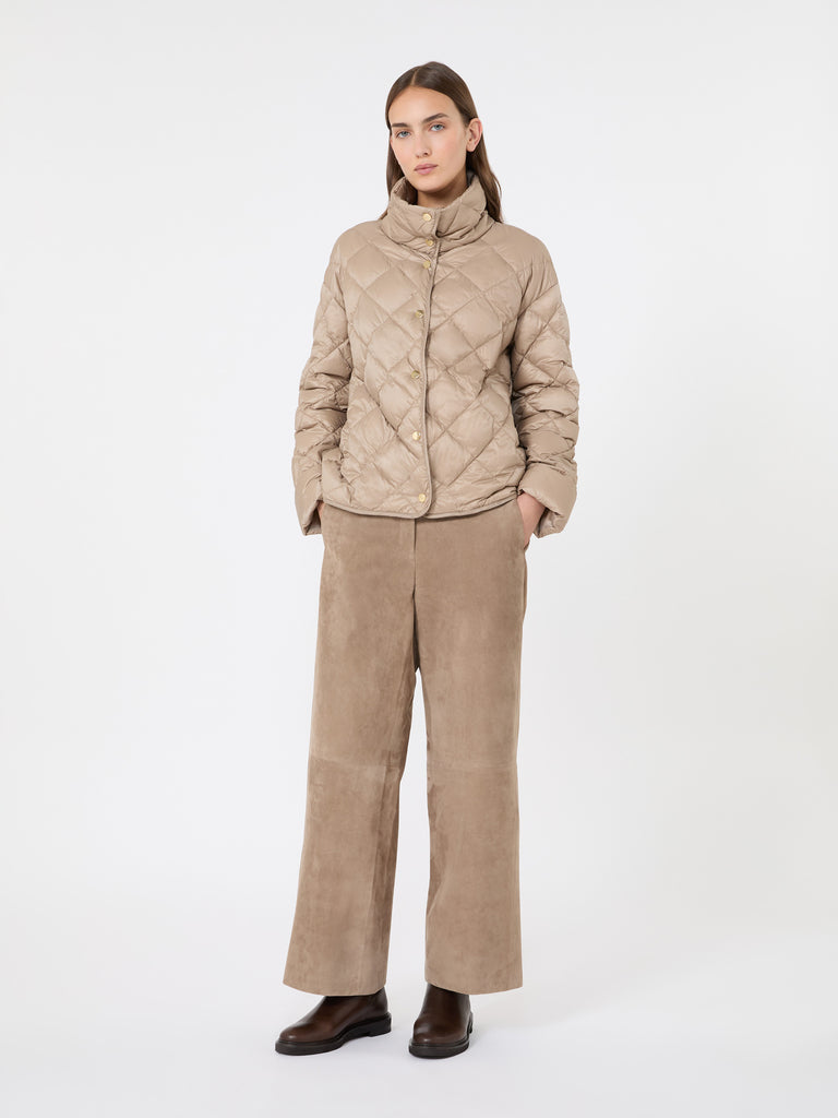max mara slim-fit puffer jacket in water-repellent plain-weave fabric