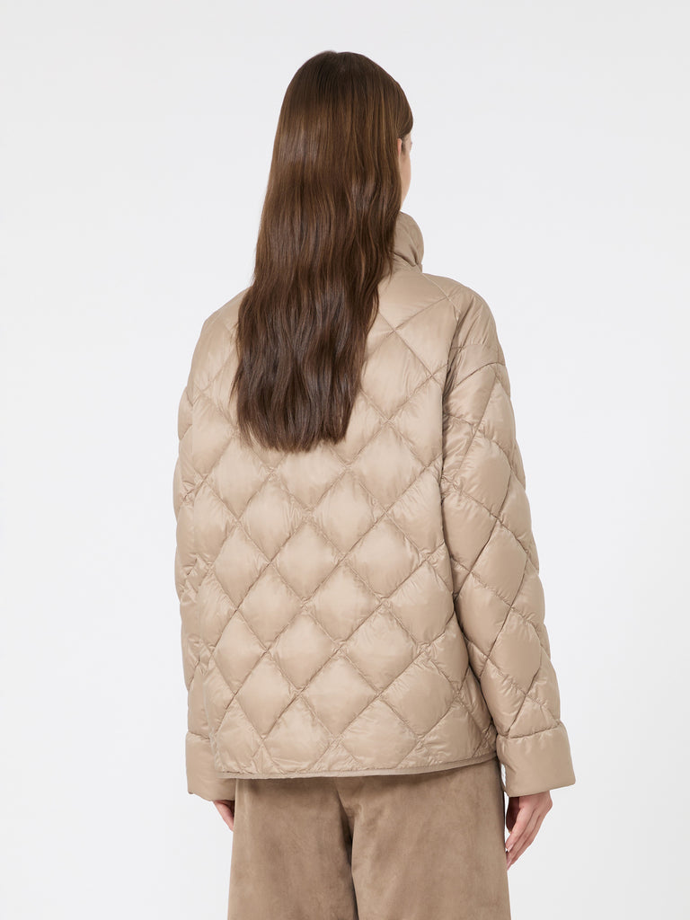 max mara slim-fit puffer jacket in water-repellent plain-weave fabric