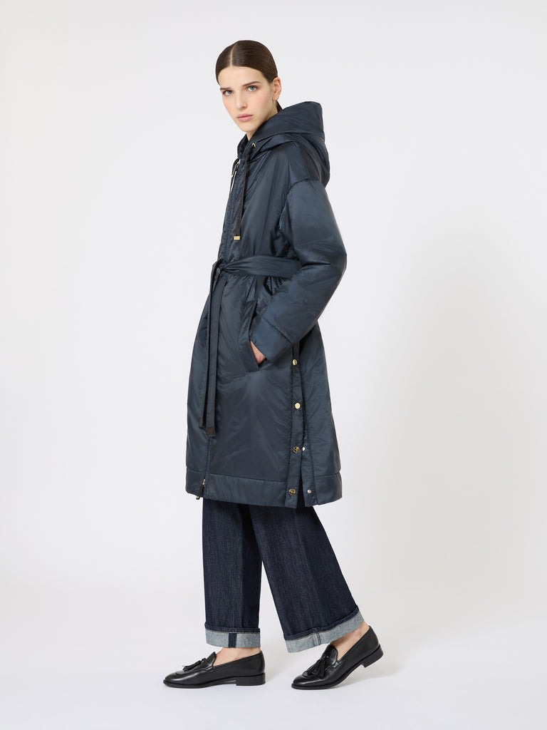 Water-repellent canvas padded parka