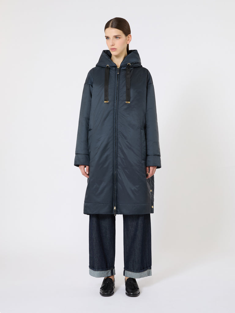 Water-repellent canvas padded parka
