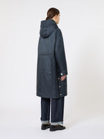Water-repellent canvas padded parka