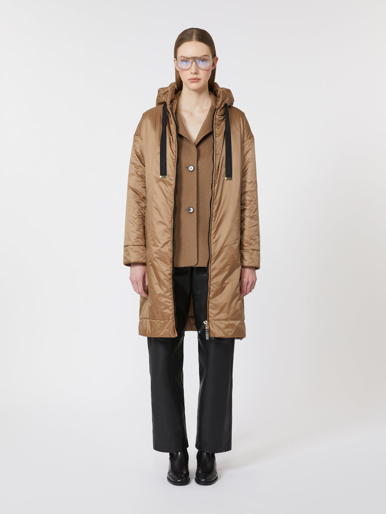 max mara water-repellent canvas padded parka
