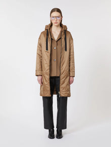 max mara water-repellent canvas padded parka for women