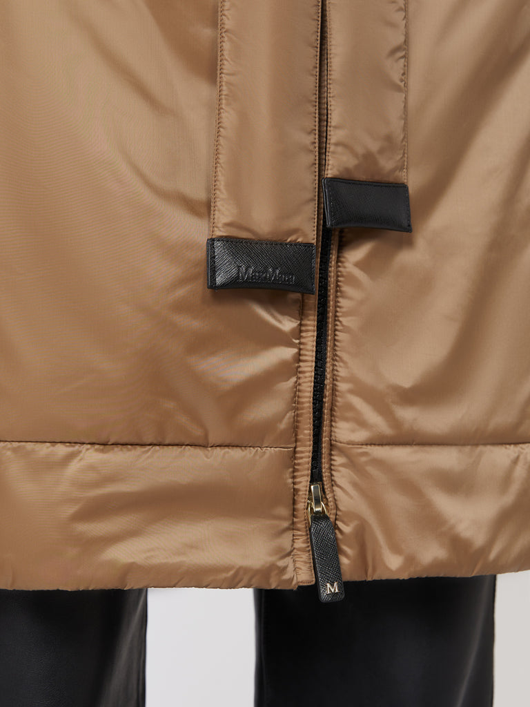 max mara water-repellent canvas padded parka