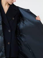 max mara long puffer in quilted water-repellent fabric for women