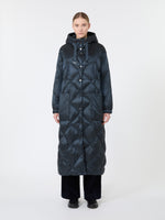 max mara long puffer in quilted water-repellent fabric for women