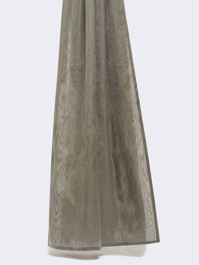 Silk Blend Stole for Women - Dark Grey - Max Mara UAE