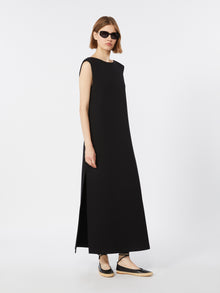 Long Scuba Jersey Dress for Women - Black - Max Mara UAE
