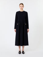 max mara bouclé-look jersey dress for women