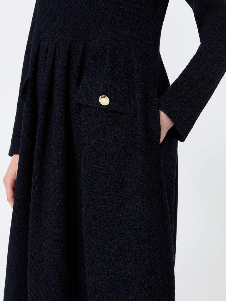 max mara bouclé-look jersey dress